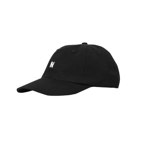Norse Projects Twill Sports Cap Black N80-00019999 Degli Uberti